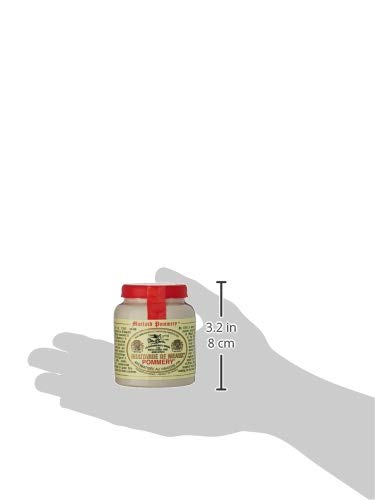 Les Assaisonnements Briards POM 03 Mostaza Meaux, 100 g, paquete de 4