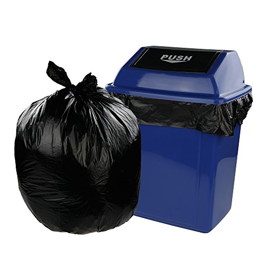 Lesbye Bolsas de Basura 40 L, 125 Unidades, Color Negro