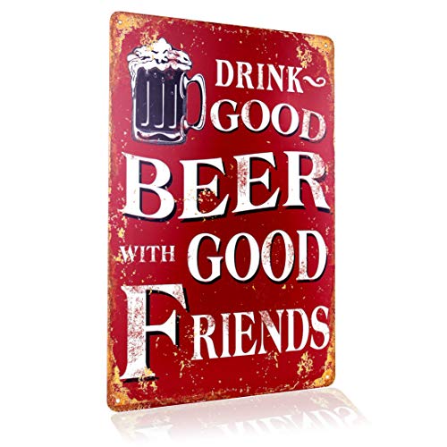 letrero de cerveza motivo retro con refranes vintage letreros de puerta divertidos letreros de cerveza nostalgia decoración letrero de bar 20x30 cm
