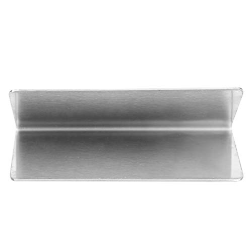 Letrero de mesa con letras tipo V reutilizable, letrero de mesa de acero inoxidable plateado, para catering, eventos, hoteles, bodas en casa(Nosmoking)