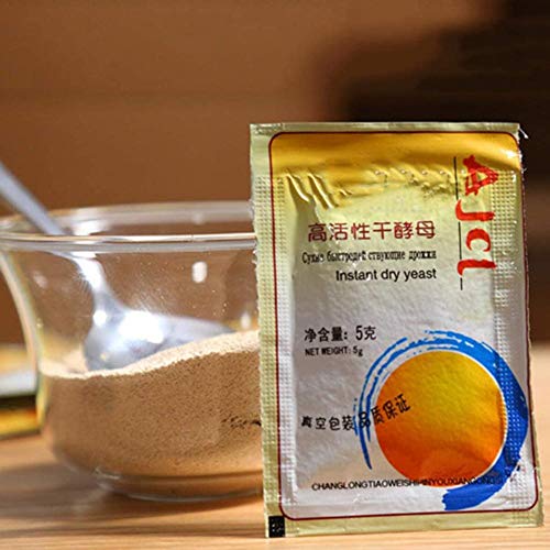 Levadura de pan Levadura seca activa Alta tolerancia a la glucosa Suministros para hornear en la cocina - Ideal para hacer pasteles como pan en casa - 10 piezas