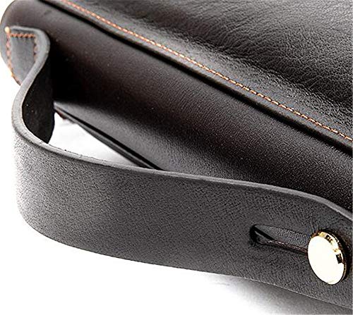 LEY Carteras de Cuero del Bolso de Embrague de RFID Monedero Tarjeta de crédito Holer Delgado Monedero Hombres con el Bolsillo de la Moneda RFID Bloqueo