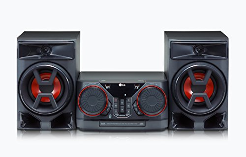 LG XBOOM CK43 - Equipo de Sonido de Alta Potencia (Potencia 300 W, Bluetooth, USB Dual, Entrada AUX, Radio FM, Reproductor CD, Auto DJ, Wireless Party Link, EZ File Search, TV Sound Sync) Color Negro