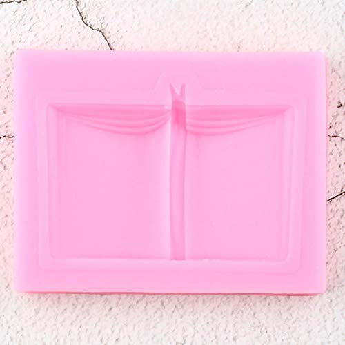 LGYLucky - Moldes de Silicona 3D para Libros Escolares, para decoración de Pasteles, Magdalenas, Galletas, etc.