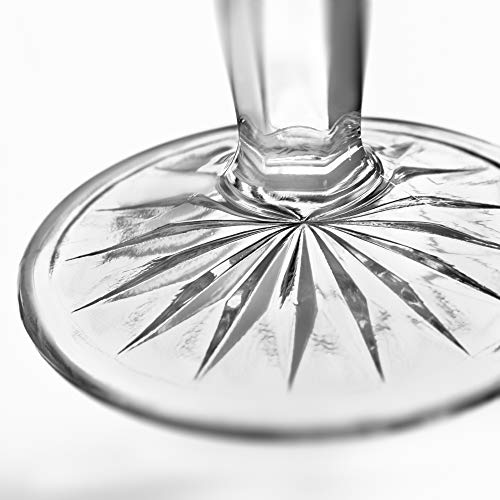 Libbey Copa de Vino Atik 230 ml/23 cl – 6 Unidades – Motivo Estrellado – Apto para Lavado en lavavajillas
