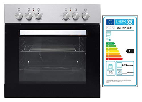 Lifestyle4living - Bloque de cocina con electrodomésticos (270 cm), color blanco brillante y roble