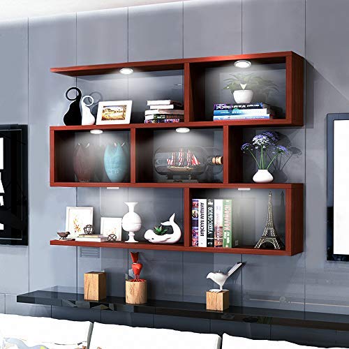 Lightess Luz del Gabinete LED Luz de Bajo Armario Iluminación para Vitrina para Cocina Estante Muebles Taquillas Enfriador de Vino (8 luces, Blanco frío)