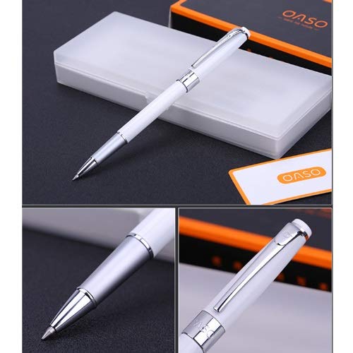 Lihgfw Firma pluma firma una sola pluma de grabado privada de encargo de la pluma de metal de alta gama de la firma de la pluma del orbe de regalo de la pluma neutral pluma de tinta de grabado corpora
