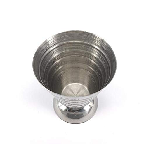 Limeow Vaso Medidor Cocktail Medidor Jigger Profesional Vaso Medidor Cocktail Acero Inoxidable Profesional Vaso Medidor Cocktail para Bar Fiesta Vino Cóctel Bebida para bar fiesta (B)