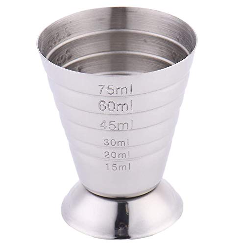 Limeow Vaso Medidor Cocktail Medidor Jigger Profesional Vaso Medidor Cocktail Acero Inoxidable Profesional Vaso Medidor Cocktail para Bar Fiesta Vino Cóctel Bebida para bar fiesta (B)