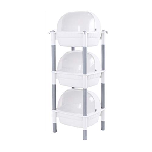 LINGJIE Carro De Almacenamiento De BañEra,Carro Rodante De Carros con Estantes De Metal,Carrito Compras De Almacenamiento