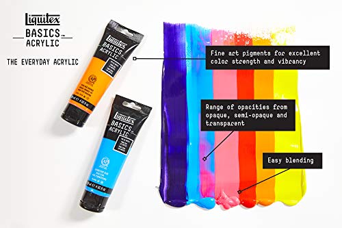 Liquitex Basics - Tubo De Pintura Acrílica , Verde Agua Brillante, 118 Ml