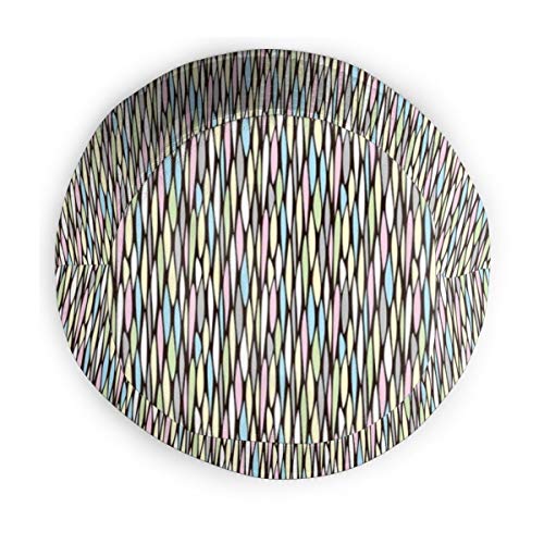 LLALUA Unisex Summer Fisherman Cap,Colorful Continuous Artistic Pattern with Pastel Colored Creative Grid Graphic,Travel Beach Outdoor Sun Hat