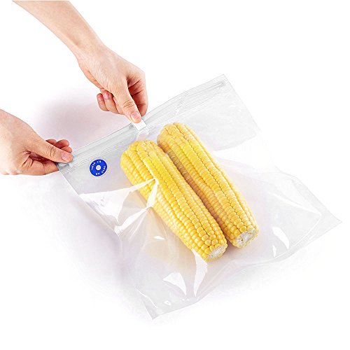 Locisne Sous Vide Bags Kit para Anova Joule 20pcs 2 tamaños BPA Free Vacuum Sous Vide Bolsas selladas+1 bomba manual+2 bolsas de sellado de bolsas+4 Sous Vide Clips+1 sellador de botellas de vino