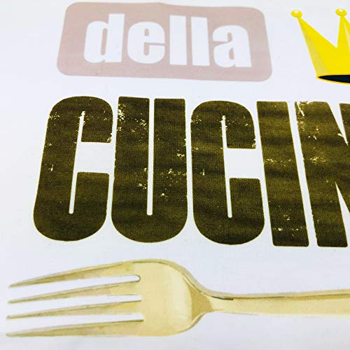 LolaPix Dia del Padre Delantal Personalizado con Nombre. Regalos Personalizados para Hombre. Varios diseños. Delantal Chef Rey Cocina