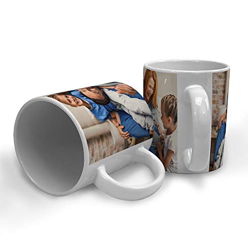 LolaPix Tazas Café Personalizadas con Foto. Regalos Personalizados con Foto. Taza Personalizada de Cerámica. Taza con Color Interior Blanco