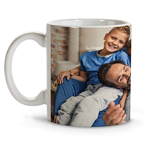 LolaPix Tazas Café Personalizadas con Foto. Regalos Personalizados con Foto. Taza Personalizada de Cerámica. Taza con Color Interior Blanco