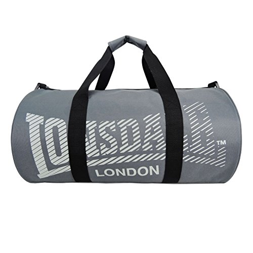 Lonsdale Unisex Barrel Bolsa De Viaje Carbón/Gris Talla única