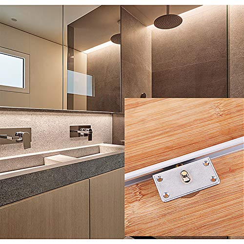 LOOTICH Nueva Versión Placa de Armario Gabinete de Muebles Metal Rueda Diámetro de 24mm Puerta Deslizante Corredera del Rodillo Kit 4 Pares