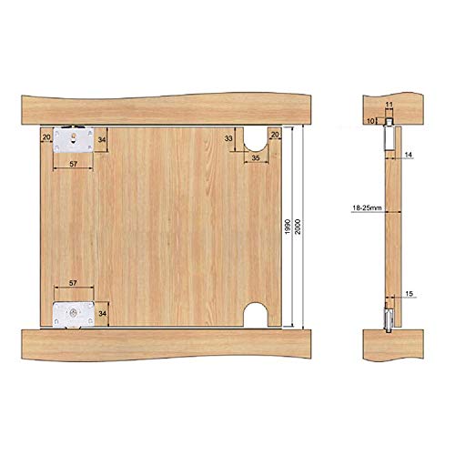 LOOTICH Nueva Versión Placa de Armario Gabinete de Muebles Metal Rueda Diámetro de 24mm Puerta Deslizante Corredera del Rodillo Kit 4 Pares