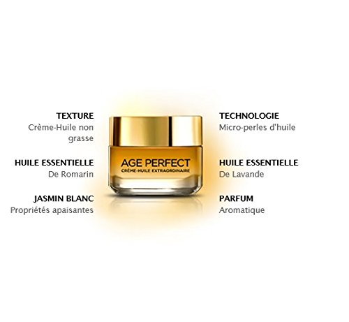 L’Oréal Paris Extraordinary Oil 50ml crema de día Piel seca - Cremas de día (Mujeres, Piel seca, Regenerador, Brillo, Suavizante, Jazmín, Cazuela, Essential oil)