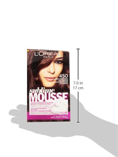 L'Oreal Paris Sublime Mousse Coloración Permanente 450 Caoba Profundo Cautivador