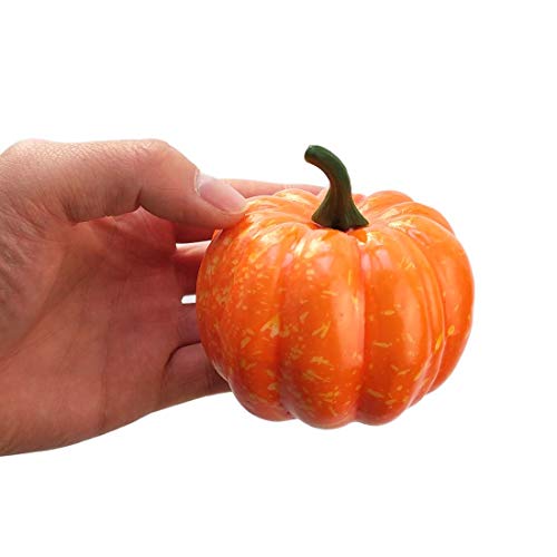 Lorigun Mini Calabazas Artificiales de 3"(80mm) 5Pcs
