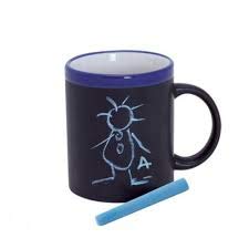 Lote de 10 Tazas Pizarra para Colorear Pintar con Tiza + Caja - Tazas Manualidades Infantiles, perfectas Regalos cumpleaños Infantiles Originales