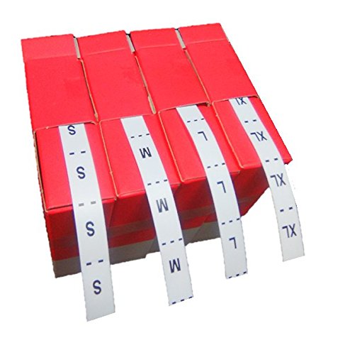 Lote Etiquetas Talla para Coser en Poliamida S M L XL Sew on Labels