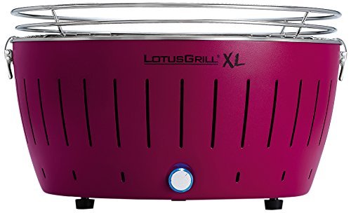 LotusGrill XL, Barbacoa de carbón sin humo, XL, color púrpura