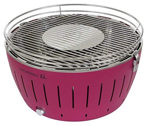 LotusGrill XL, Barbacoa de carbón sin humo, XL, color púrpura