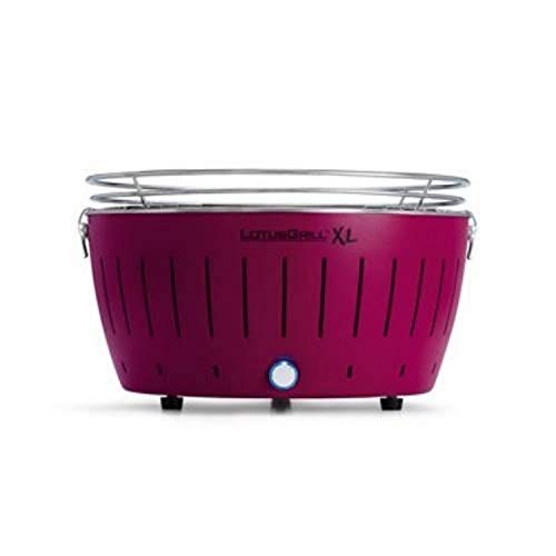 LotusGrill XL, Barbacoa de carbón sin humo, XL, color púrpura
