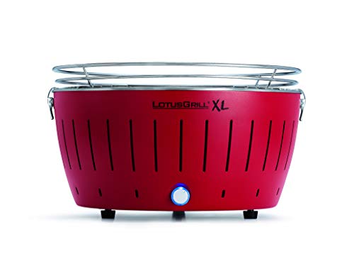 LotusGrill XL LG G435 U RD - ROJO - Barbacoa con baterías y cable de alimentación USB - ¡NUEVO 2019!