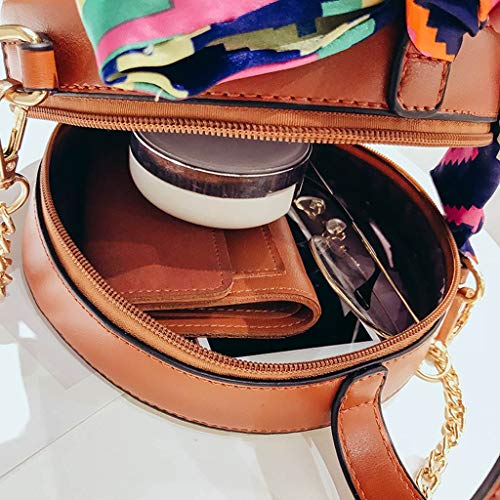 Luckycat Bolso bandolera de paja tejido redondo hecho a mano para playa bolso bandolera para mujer Bolsos redondos paja para mujer Bolso verano Bolso crossbody honda recorrido de doble propósito