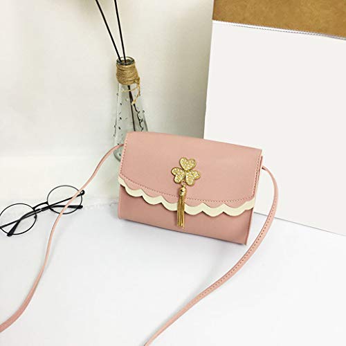 Luckycat Bolso Bandolera Mujer Bolsos de Hombro Pequeño Cuero PU Crossbody Messenger Bolso Bandolera Mujer Verano Cuero Baratos Mini Crossbody Bolsas Hombro Para Multifuncional Moda Bolso Hombro Retro