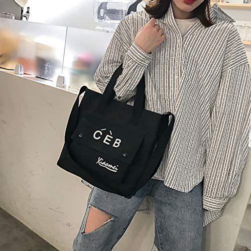Luckycat Bolsos de Mujer Lona Impermeable Bolso Misako Bandolera Hombre Bolsa para Mujer Viajar Crossbody Bag Nylon Waterproof Bolsos de Mujer Bolso Bandolera Lona Multifunción Bolso con Tirantes