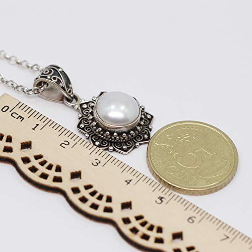 Luna Azure - Collar de plata de ley 925 con forma de estrella de 8 puntas, para mujer, chica, regalo