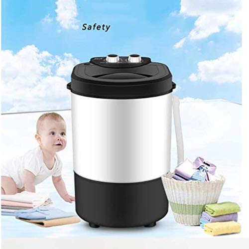 Luorizb Lavadora portátil Individual de hidromasaje, monocilíndrico Mini Lavadora eléctrico Compacto de lavandería Máquinas, con Tiempo de Control, Capacidad 4,5 kg for Acampar Apartmentscts