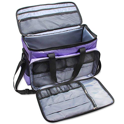 Luxja Bolsa para Máquina de Coser, Funda Maquina de Coser, Maleta Maquina Coser Organizador de Accesorios de Tejer (No Incluido Accesorios)