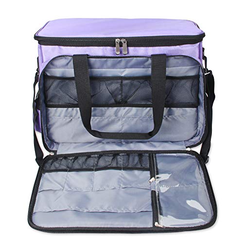 Luxja Bolsa para Máquina de Coser, Funda Maquina de Coser, Maleta Maquina Coser Organizador de Accesorios de Tejer (No Incluido Accesorios)