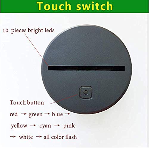 Luz de la noche Novedad USB 3D iluminación creativa visual helado luz de noche bebé dormir luz de noche led decoración de fiesta de Navidad juguete de regalo para niños