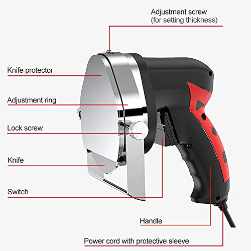 LWQ 220V / 110V Eléctrico Kebab Máquina De Cortar, Cuchillo Cortador Orientable Carne Asada Máquina De Corte Gyro Cuchillo 100W,220v