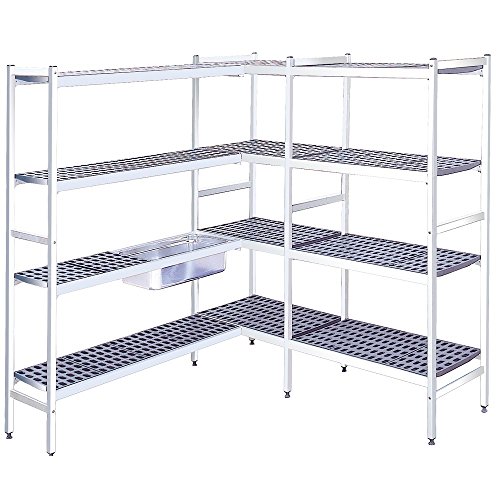 Macfrin 56543400 Estantería Cámara Refrigerada de 565.4 X 37 Con 4 Estantes