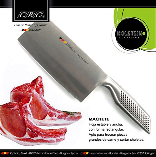 Macheta de Cocina Profesional Holstein- Acero Inoxidable - Hoja de 175 mm