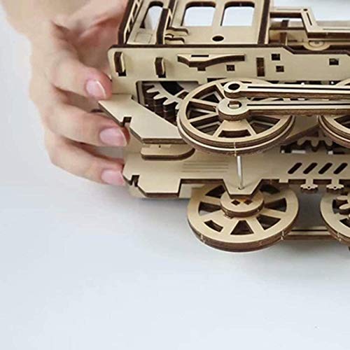 Madera, Nombre de color:: rompecabezas 3D de madera del corte del laser - - Tractor mecánica Construction Kit Asamblea enigma Juguetes regalos for los niños, adolescentes y adultos, nombre al tamaño d