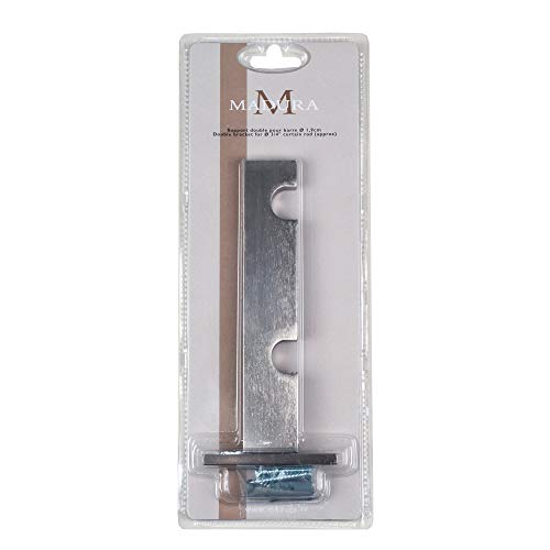 MADURA-Soporte para Cuna Alma-Doble Aluminio, 100%, Gris Claro, Ø1,9x17,5 cm