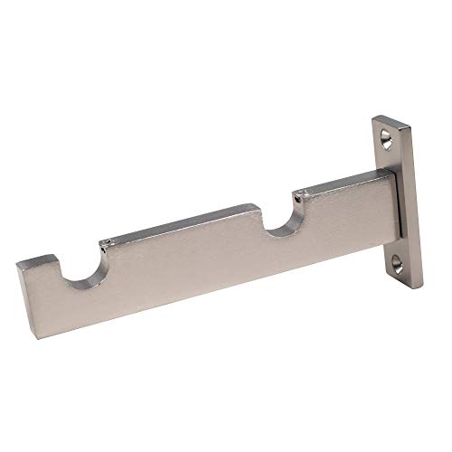 MADURA-Soporte para Cuna Alma-Doble Aluminio, 100%, Gris Claro, Ø1,9x17,5 cm