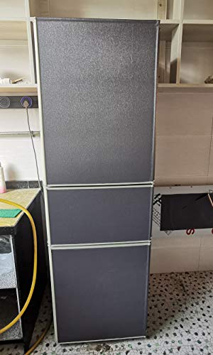 Magicvalley Película de Acero Inoxidable de Metal Cepillado de Vinilo Autoadhesivo para refrigerador, lavavajillas, Estufa, Puertas de Horno, electrodomésticos, Muebles (Gris Oscuro, 40CMX3M)
