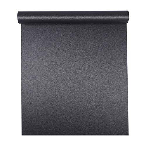 Magicvalley Película de Acero Inoxidable de Metal Cepillado de Vinilo Autoadhesivo para refrigerador, lavavajillas, Estufa, Puertas de Horno, electrodomésticos, Muebles (Gris Oscuro, 40CMX3M)