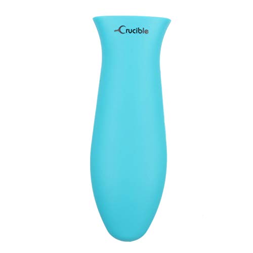 Mango de Silicone, Agarra sarten, agarradera de ollas ( Turquesa, Pequeña ) para Sartenes de Hierro Fundido, Sartenes, Freidoras y Parrillas – Agarre de Mango, Cubierta de Mango